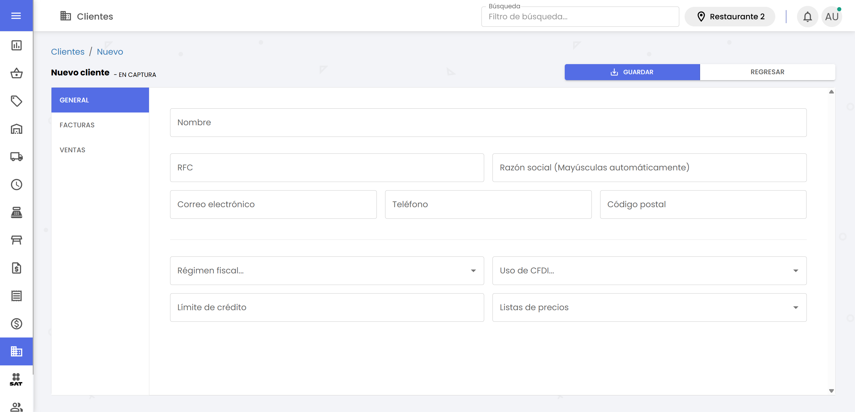 Crear cliente